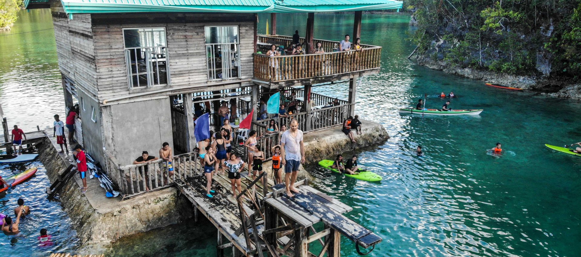 Playgrounds for adults, where you can dive, sup, kayak or just have a drink and chill.