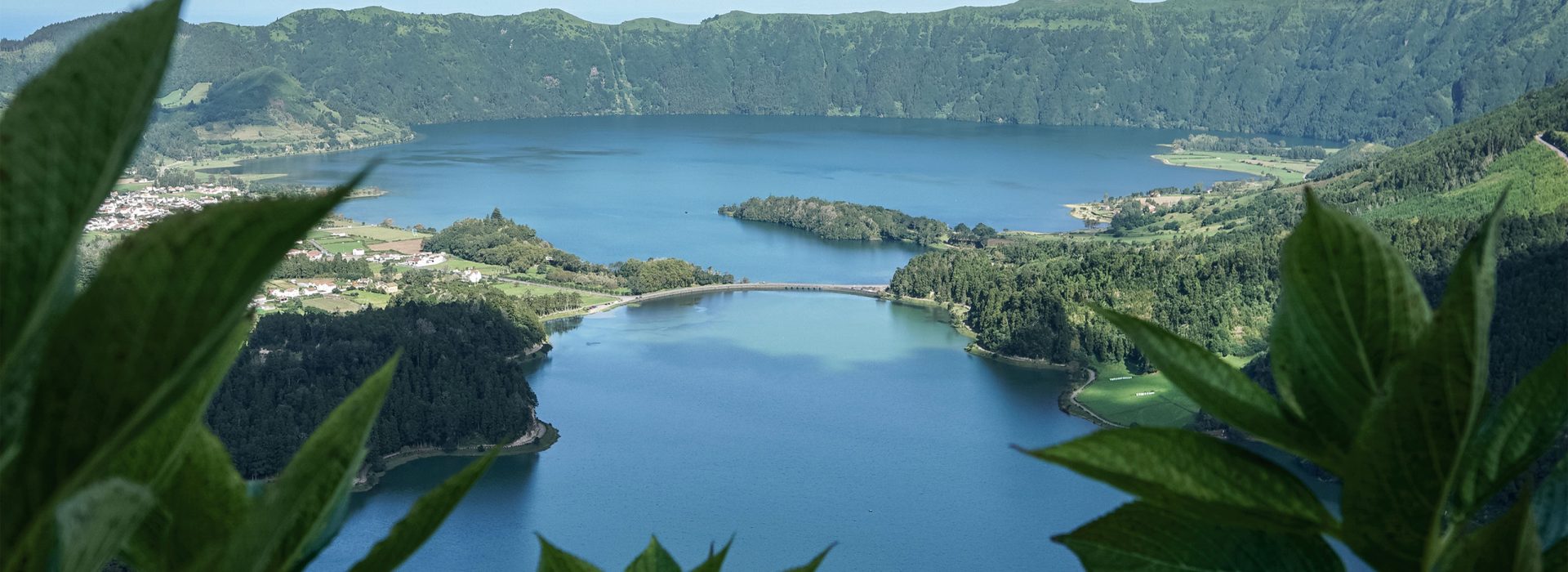 Incredibly green scenery, vibrant blue and green volcanic crater lakes