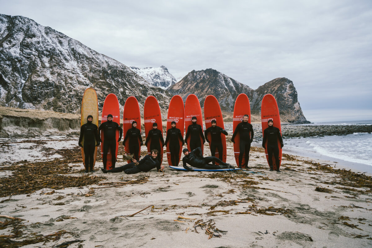 GoBeyond Lofoten snow surf